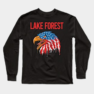 USA Eagle Lake Forest Long Sleeve T-Shirt